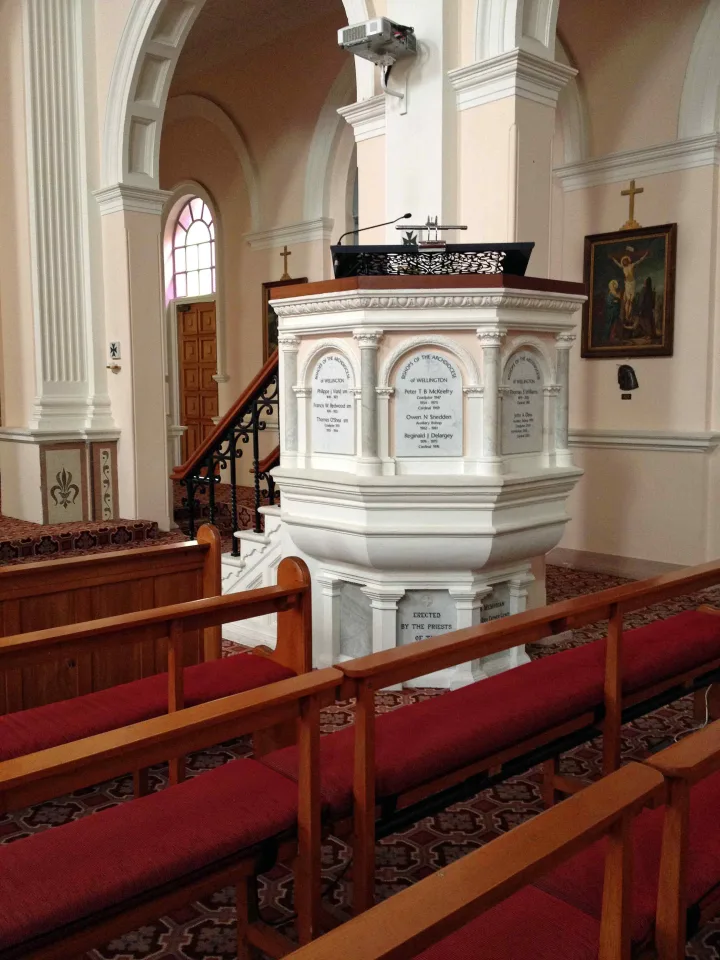 Pulpit at Sacred Heart Cathedral, Wellington