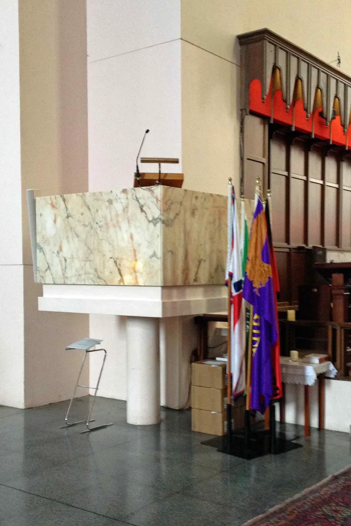 Pulpit at Cathedral of St Paul epistelzijde, Wellington