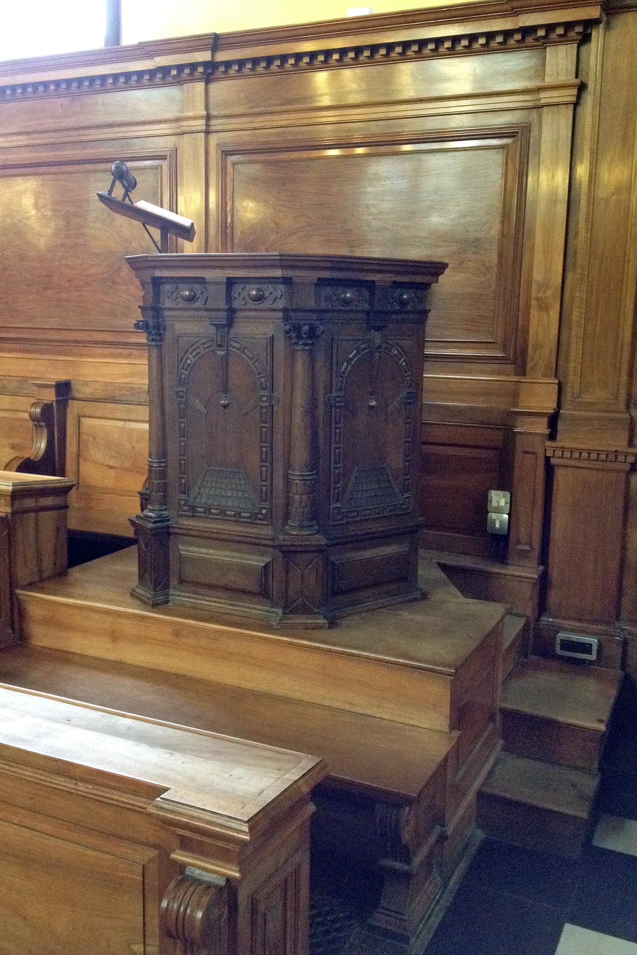 Preekstoel in Balliol College Chapel, Oxford