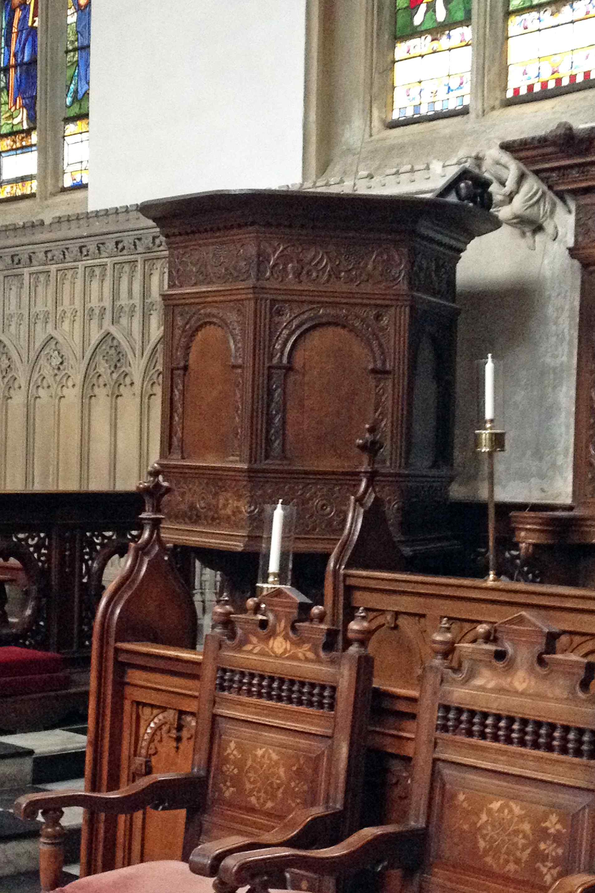 Pulpit at Wadham College Chapel, Oxford
