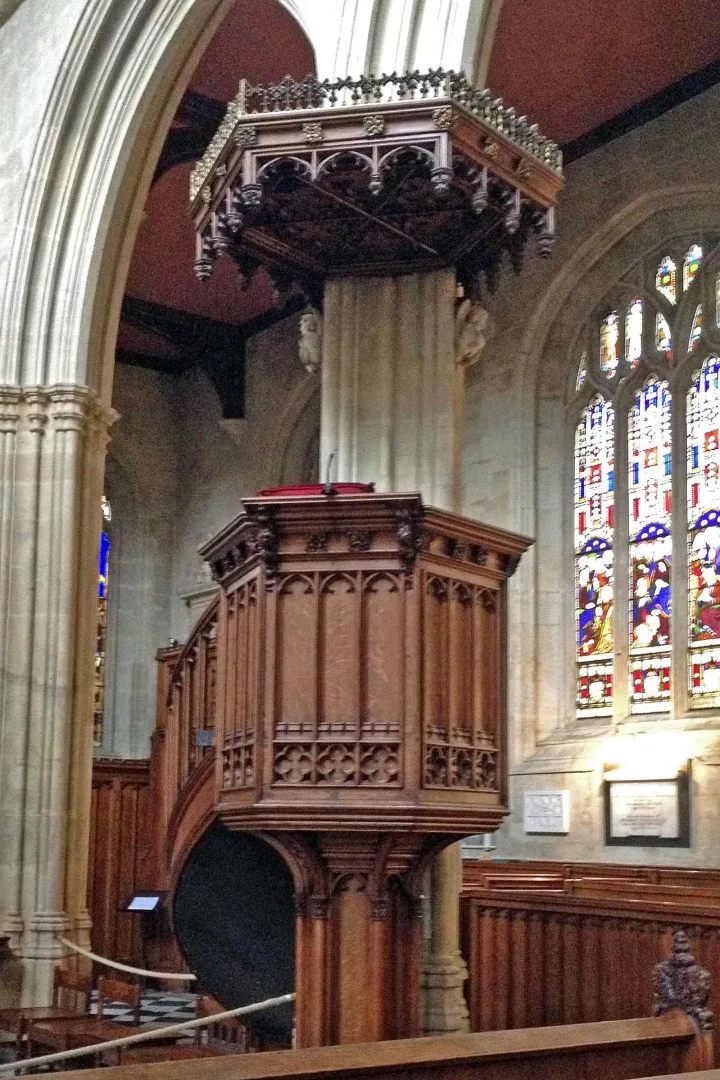 Preekstoel in St Mary the Virgin, Oxford