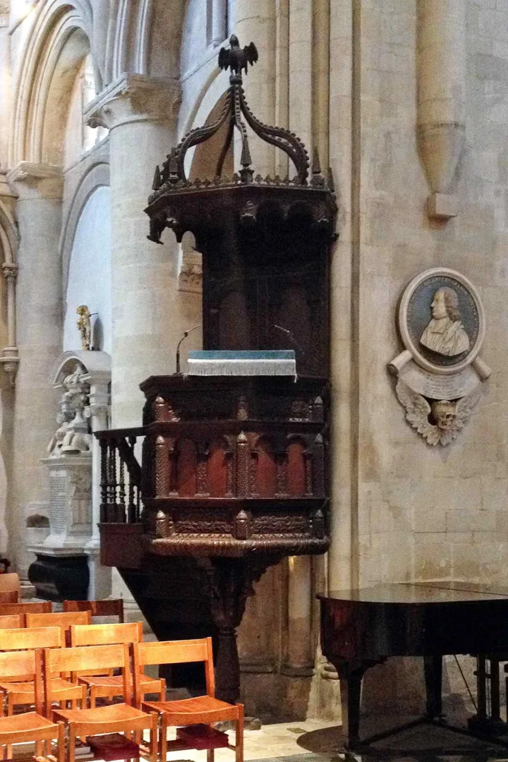 Preekstoel in Christ Church Cathedral, Oxford