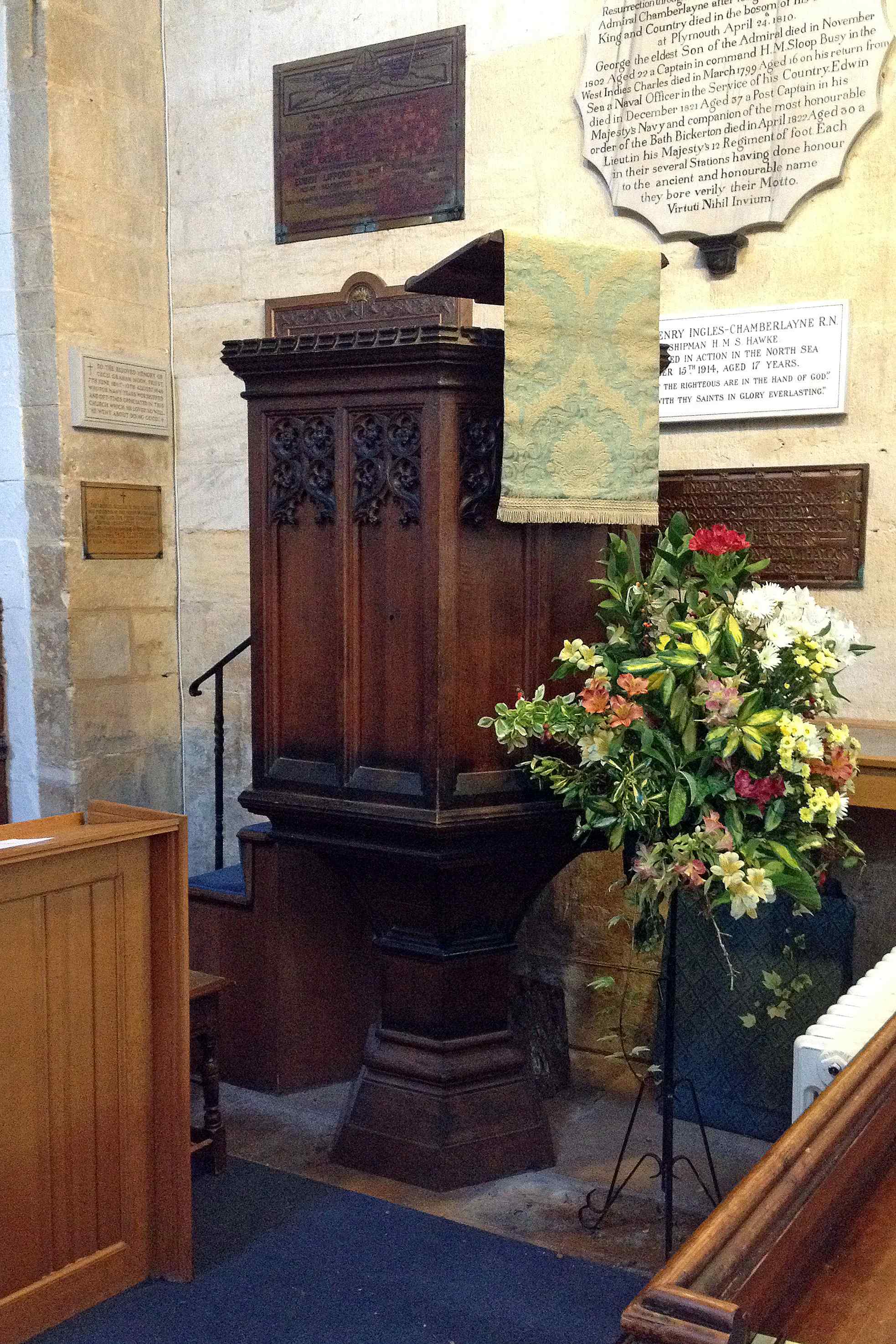 Preekstoel in St Edwards, Stow on the Wold