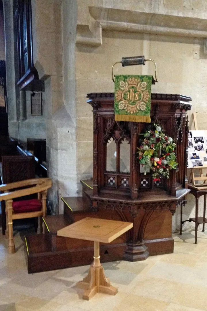 Pulpit at St Marys, Fairford