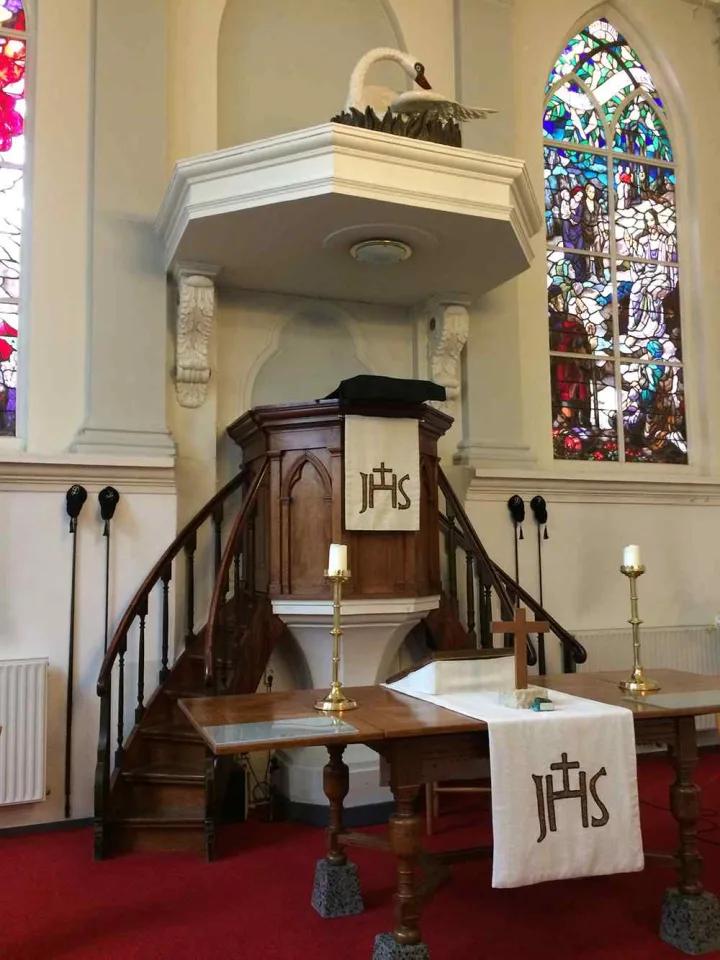 Pulpit at Evangelisch-Lutherse Kerk, Kampen