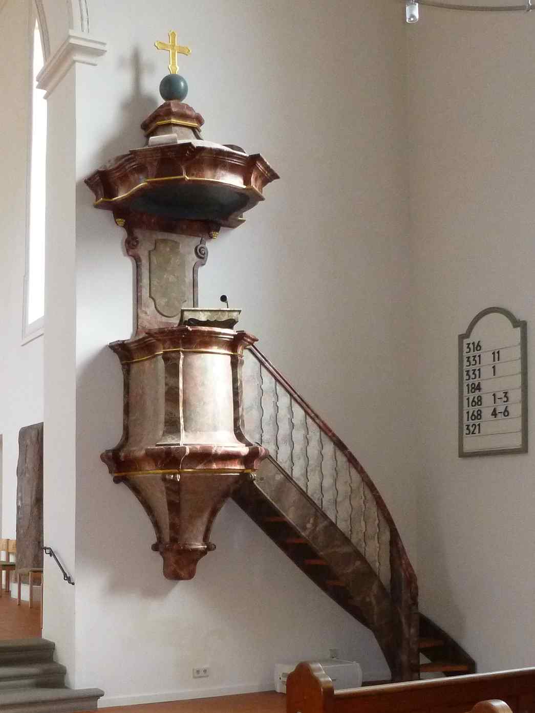 Preekstoel in Johanneskirche, Villingen