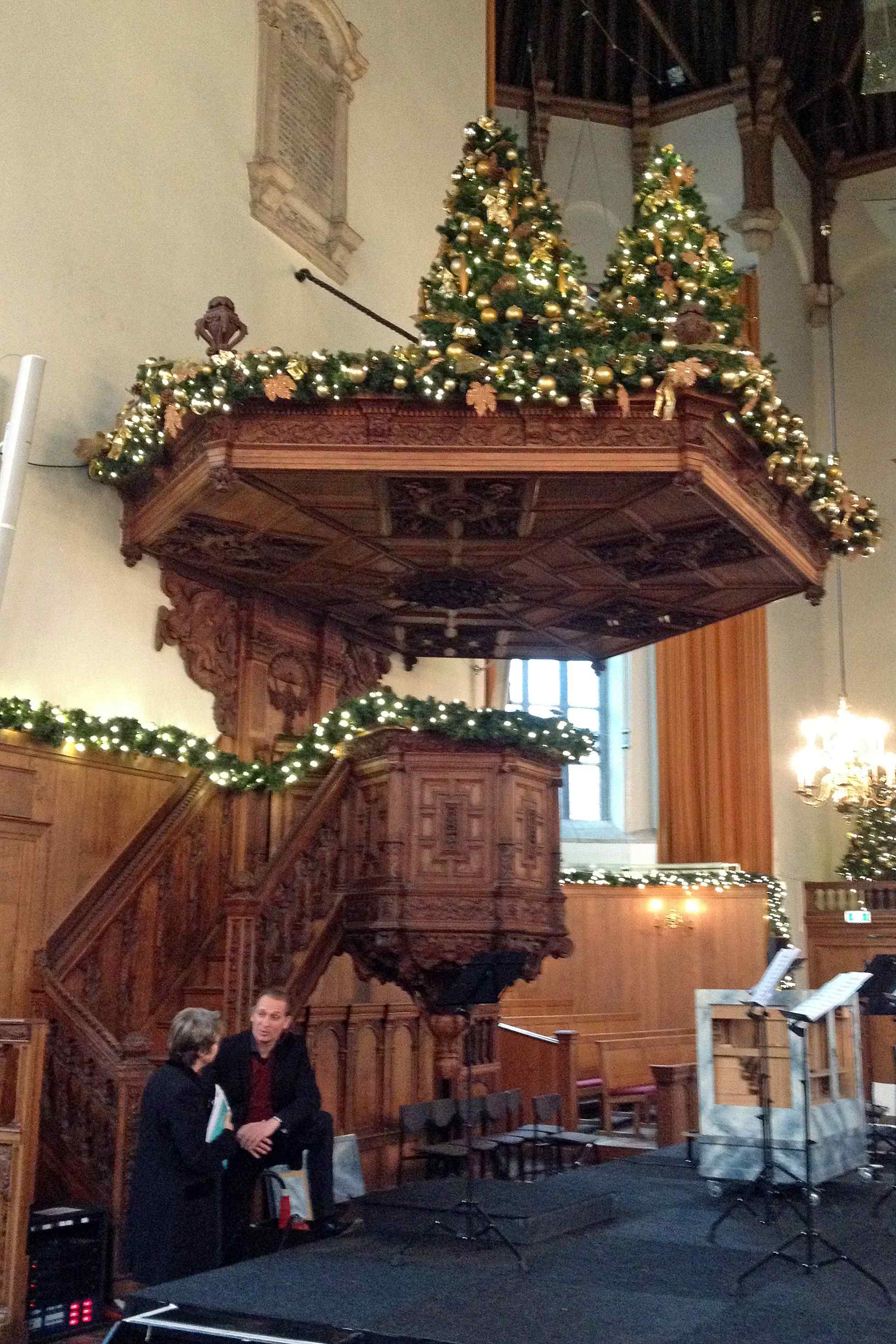 Pulpit at Nieuwe Kerk, Den Haag