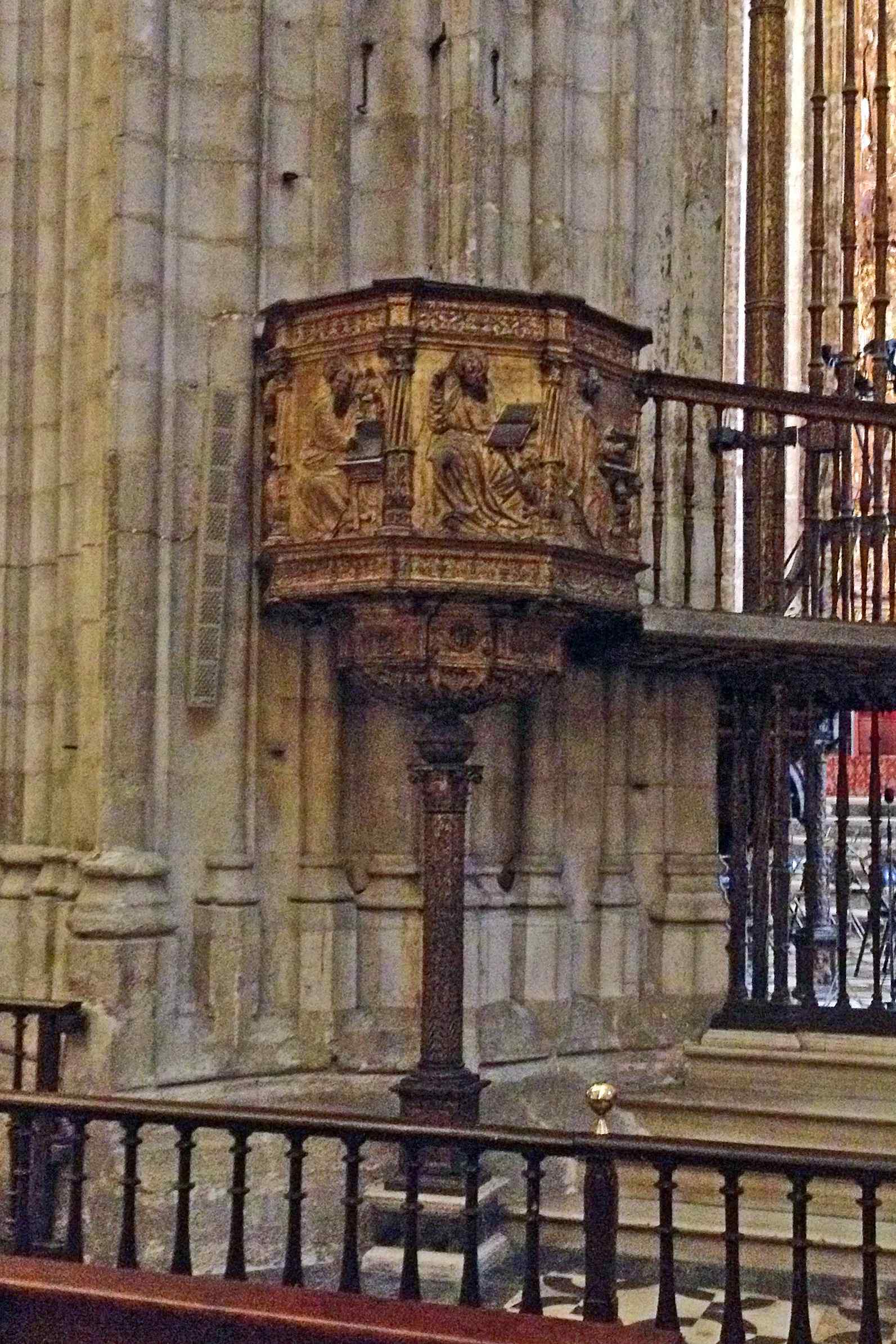 Preekstoel in Catedral, Sevilla