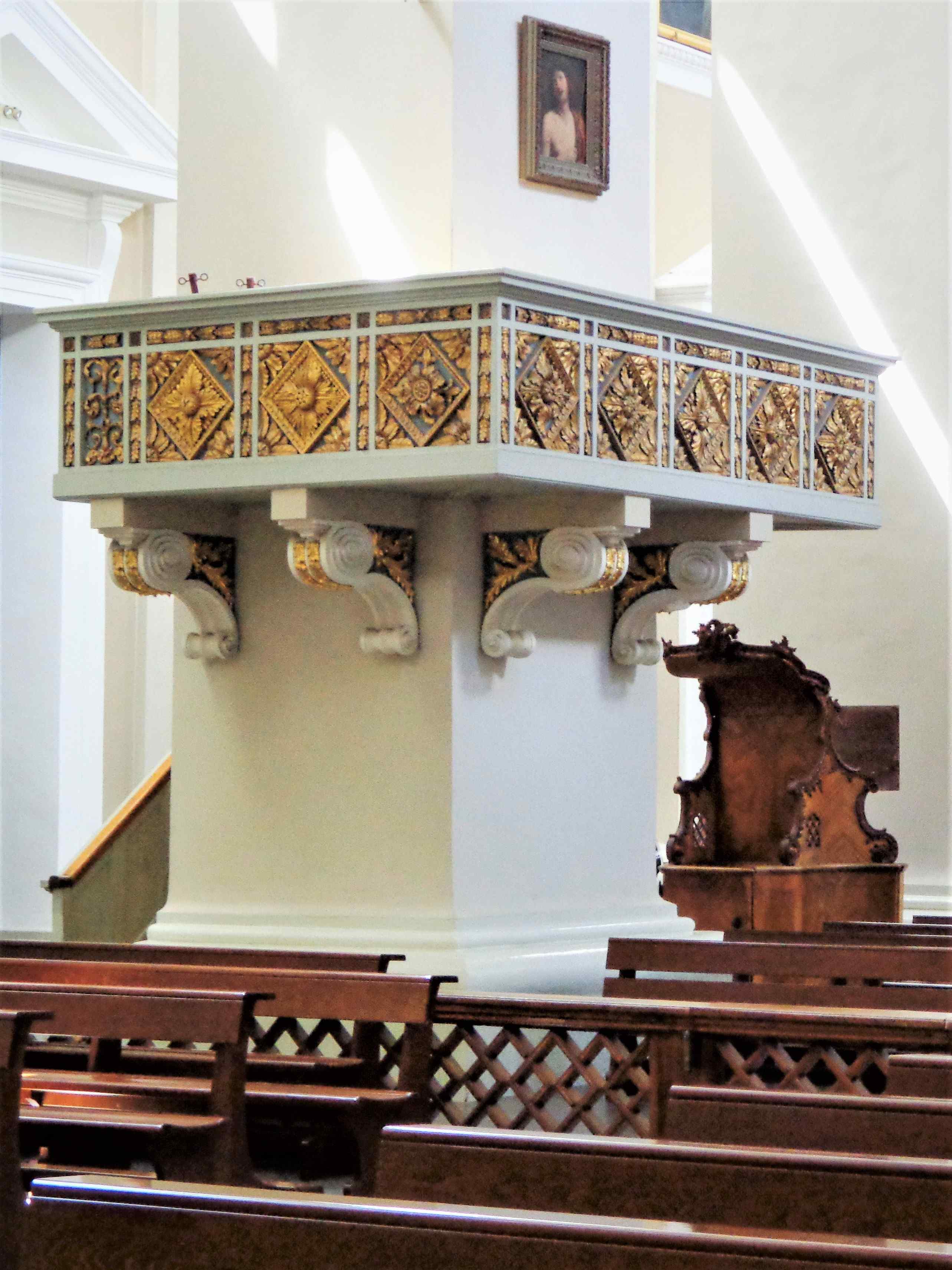 Pulpit at Cathedral of Vilnius, Vilnius