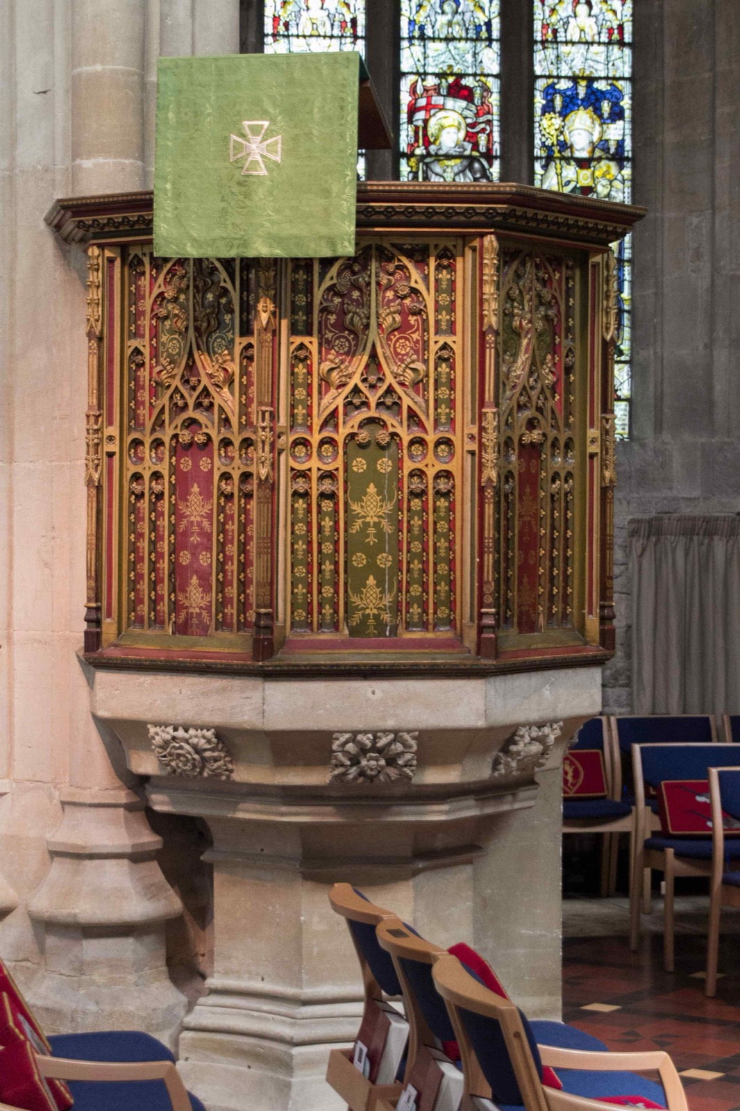 Pulpit at St John the Baptist, Burford
