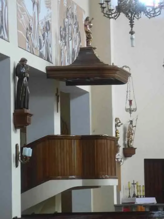 Pulpit at Par Narodzenia Najswietszej Marii Panny, Chocianowice