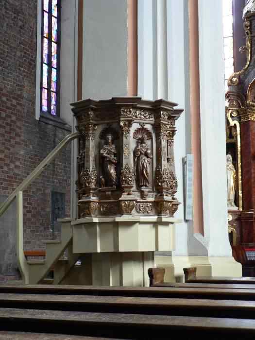 Pulpit at Katedra Opolska, Opole
