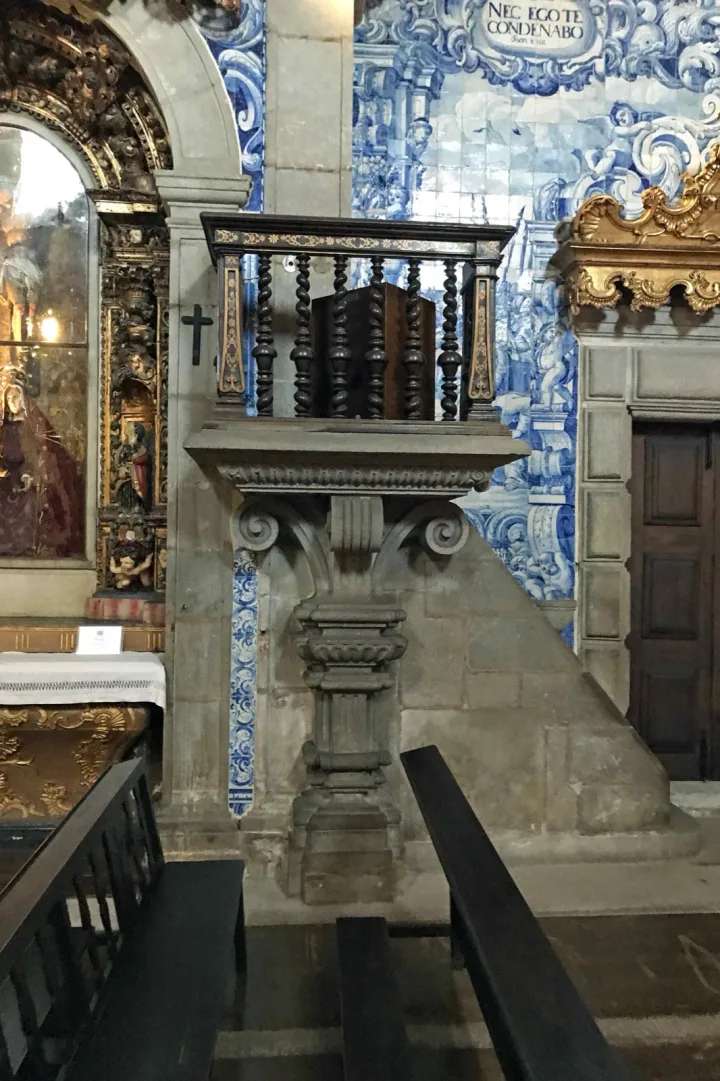 Preekstoel in Igreja da Misericordia, 4900-532 Viana do Castelo