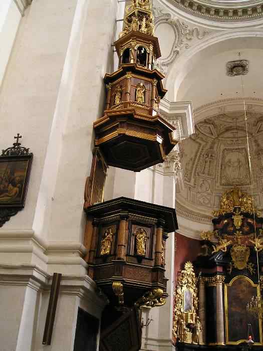 Pulpit at Sw. Piotra i Sw. Pavla, Krakow