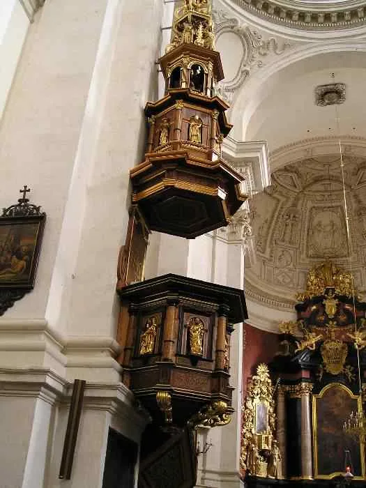 Pulpit at Sw. Piotra i Sw. Pavla, Krakow