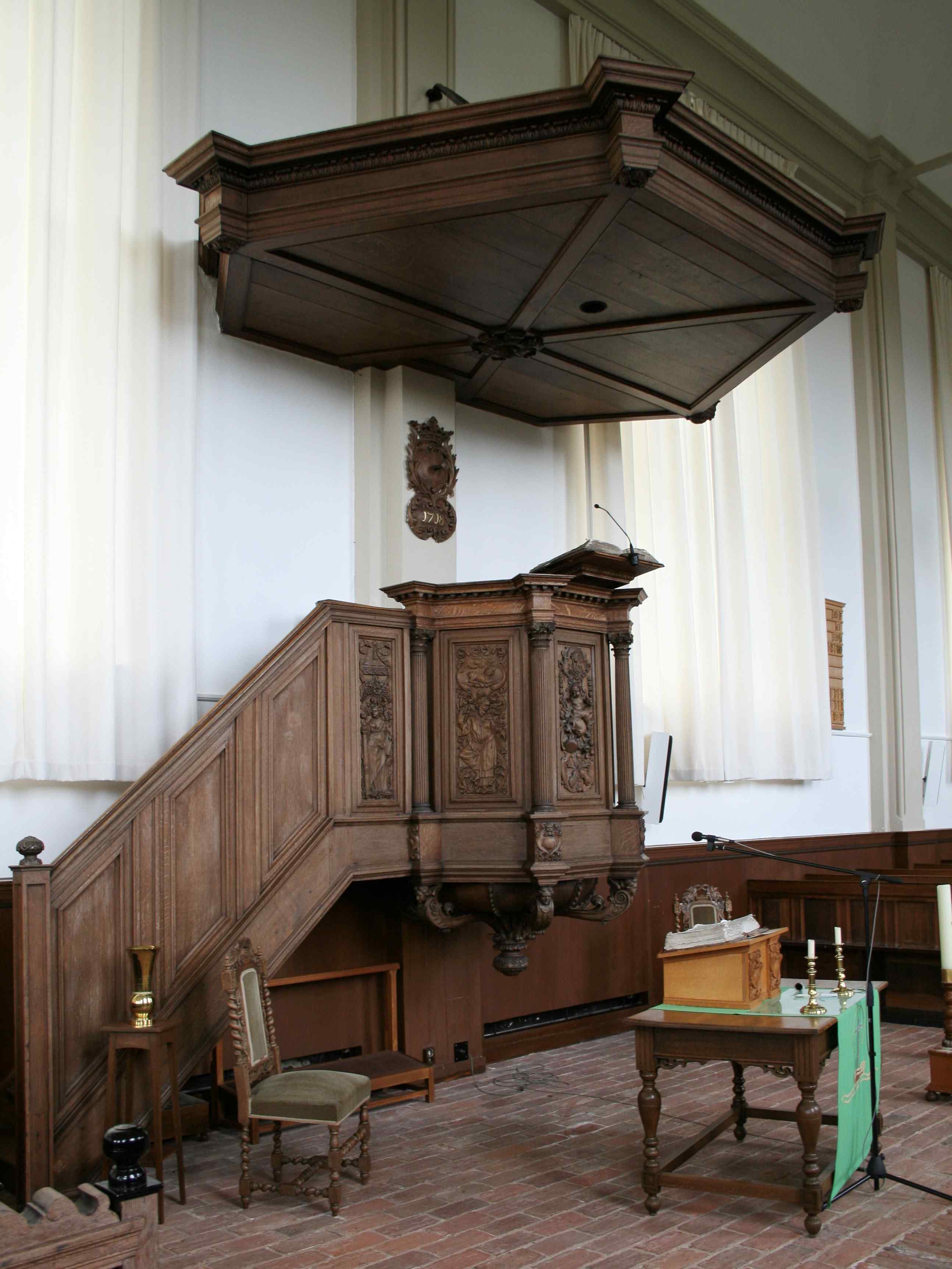 Pulpit at Dorpskerk, Nieuwolda
