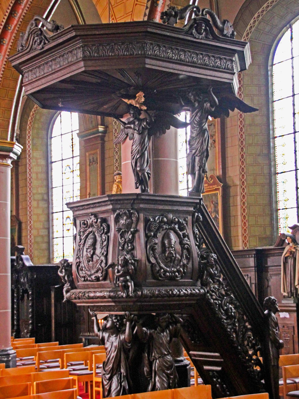 Preekstoel in St Niclaas, Bruggenhout