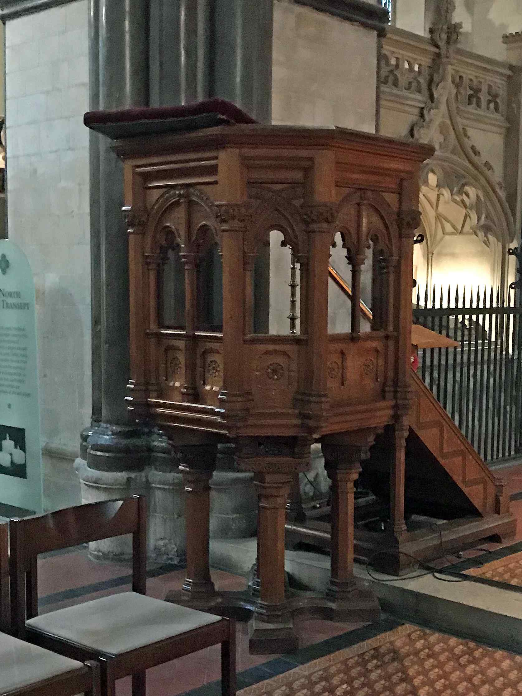 Preekstoel in Rochester Cathedral, Rochester