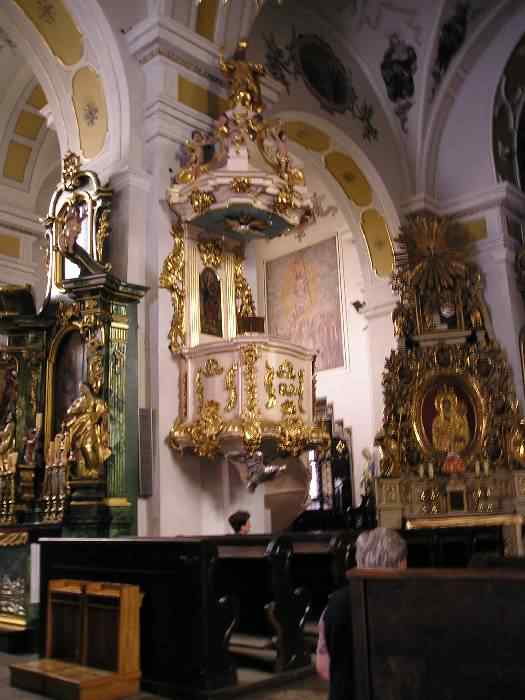 Pulpit at Bazylika Sw. Mikolaja, Bochnia