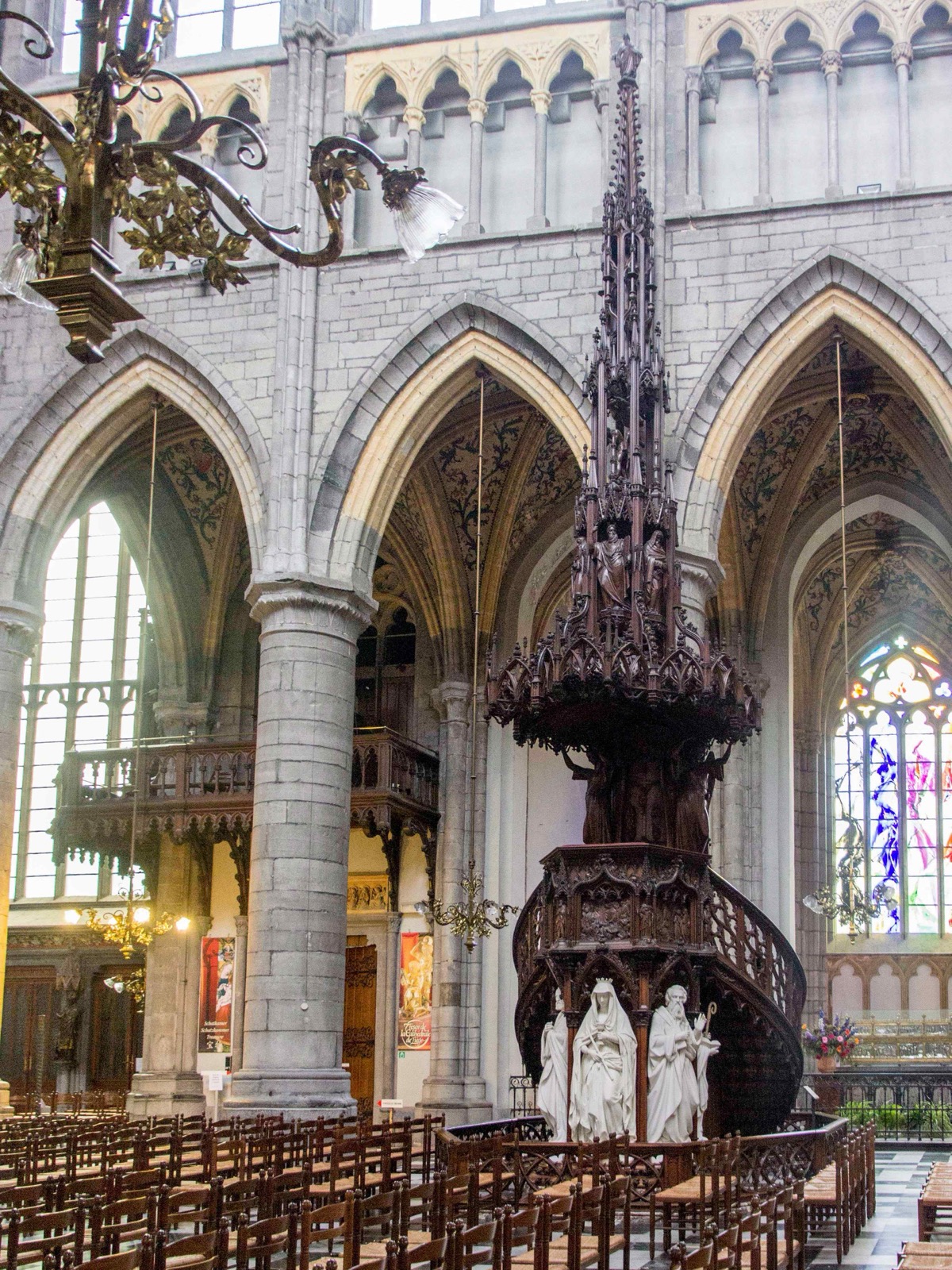 Preekstoel in Sint-Pauluskathedraal, Luik