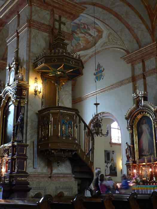 Preekstoel in Kleine Basiliek, Wadowice