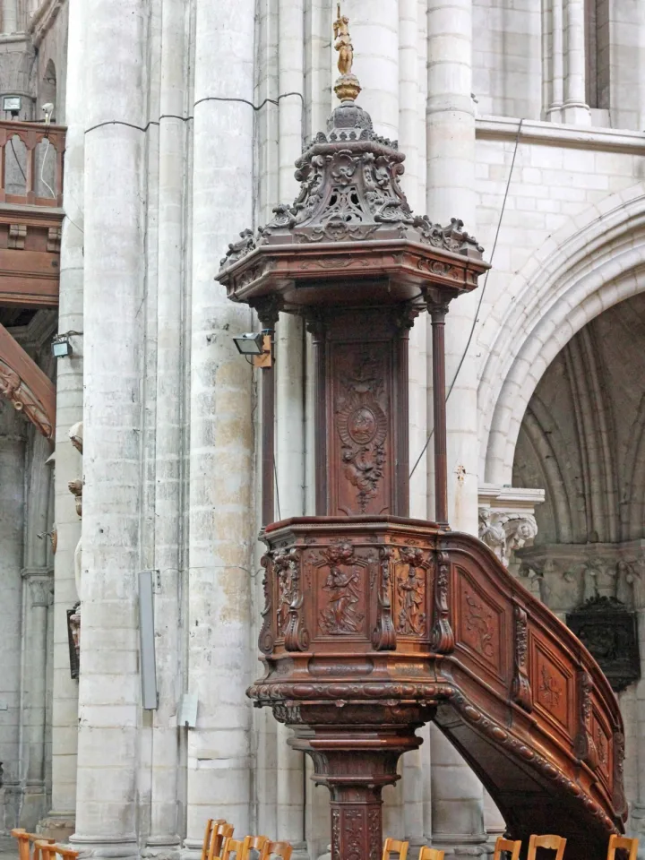 Pulpit at Ste Madeleine, Troyes