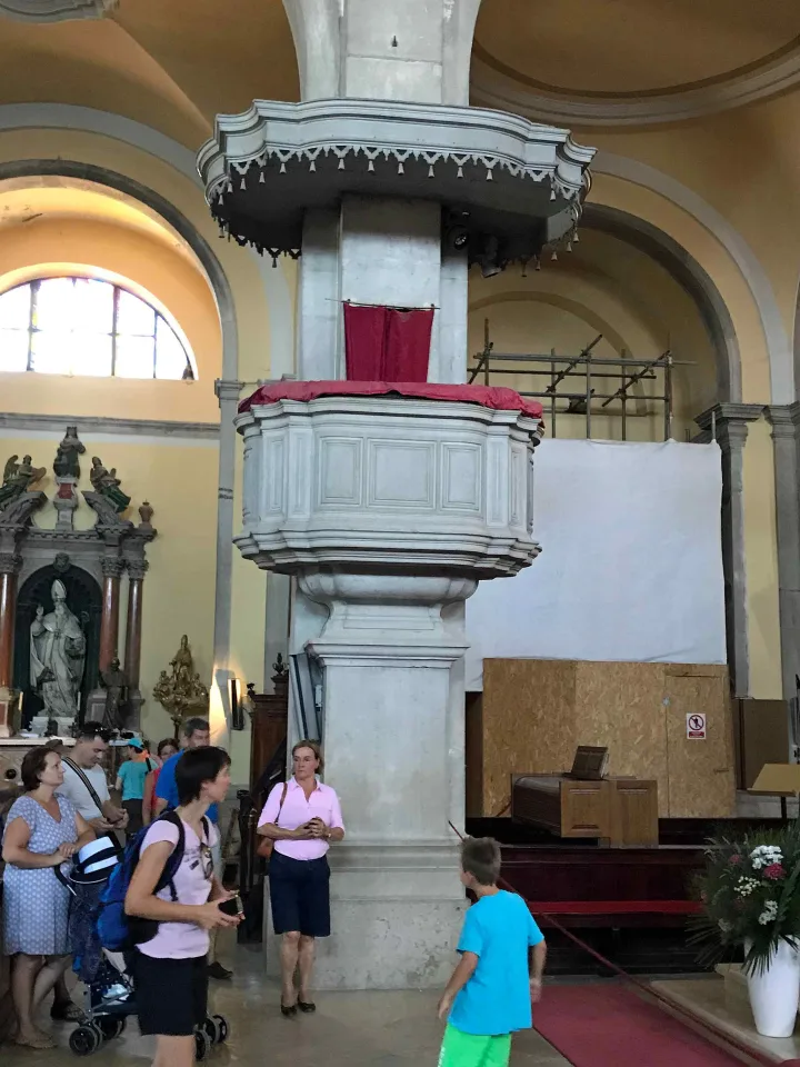 Pulpit at Crkva Sv Eufemija, Rovinj