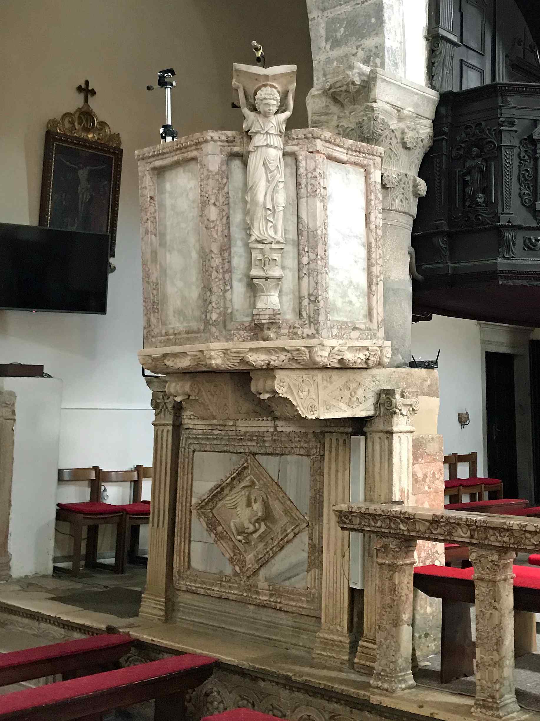 Pulpit at Krcka Katedrala, Krk