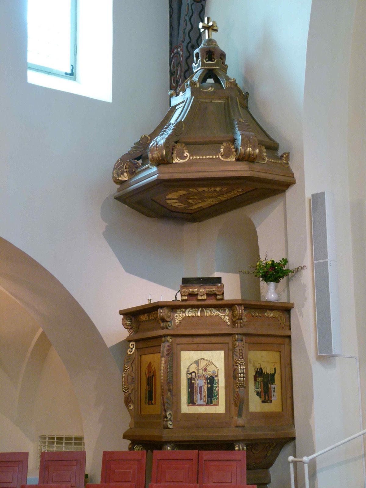 Pulpit at Trefaldighetskyrkan, Arvika