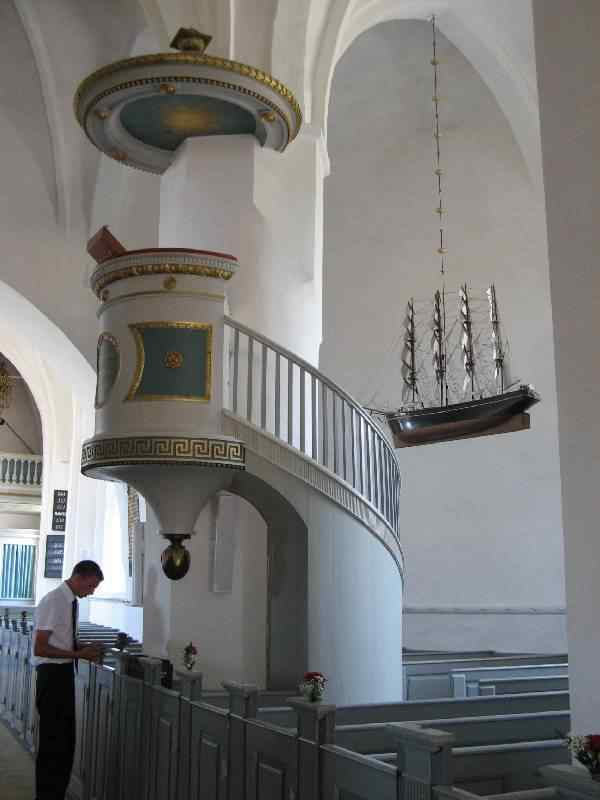 Pulpit at Horne Kirke, Horne