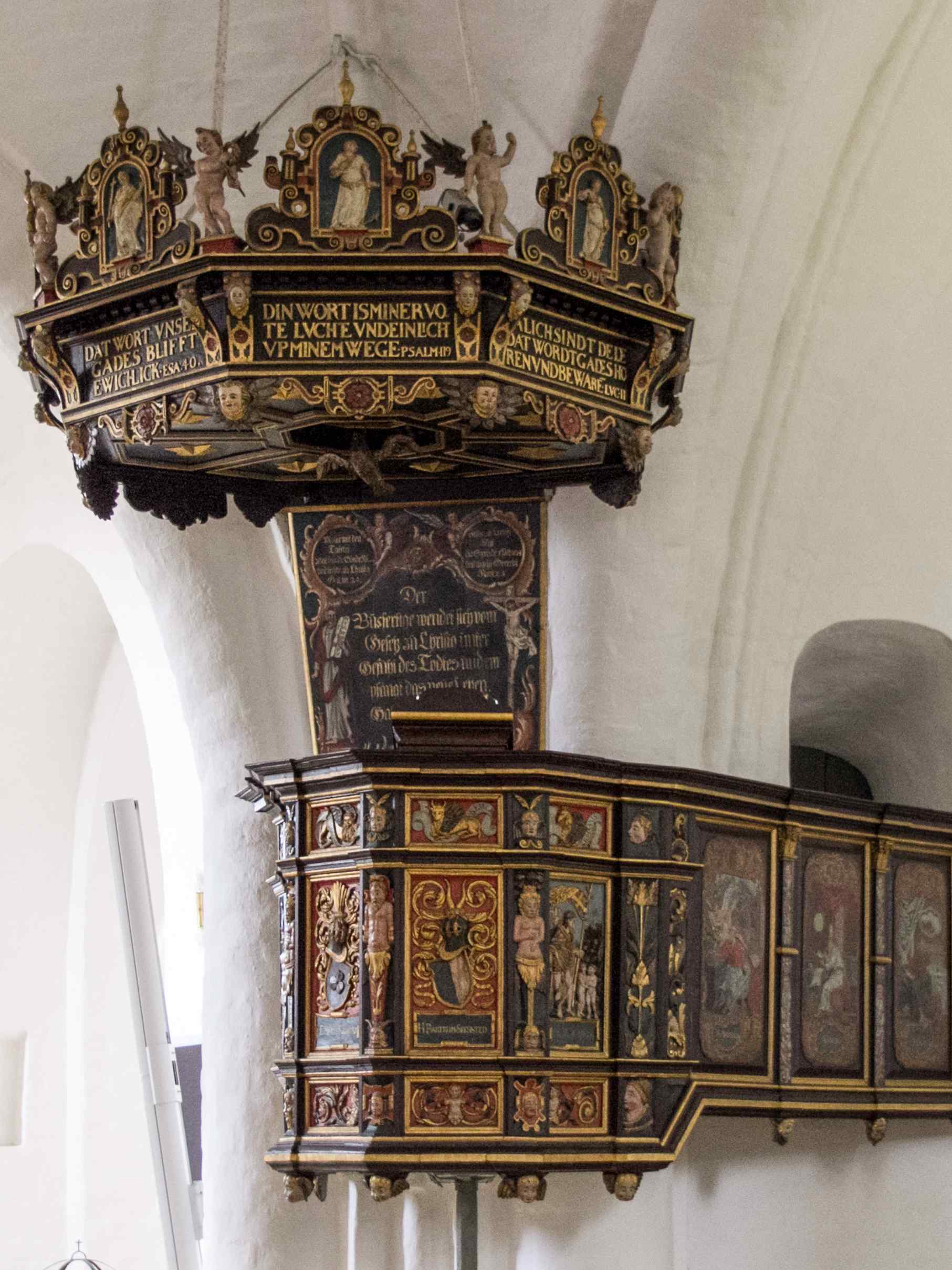 Preekstoel in Sct. Nicolai Kirke, Aabenraa